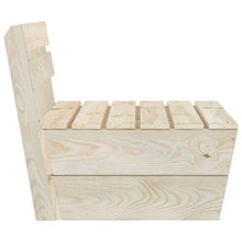 vidaXL Divano Centrale Componibile su Pallet Legno di Abete Impregnato