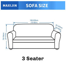 MAXIJIN Fodere per divano jacquard creative per 3 posti, 1 pezzo copridivano antiscivolo super elasticizzato per cani copridivano elastico (3 Posti, Nero)