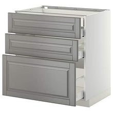 METOD/MAXIMERA base cb 3 frnts/2 basso/1 md/1 hi drw 80x61.9x88 cm bianco/Bodbyn grigio