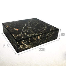 ZLMMY Desktop Cigar Humidor, con Vassoio e divisore Regolabile, Vetro igrometro e umidificatore Rettangolo