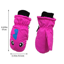 Congci Guanti Caldi, Guanti da Sci per Bambini ， 1 Paio di Guanti per Bambini per Bambini Invernali, Ragazzi, Ragazze, Guanti da Sci Antivento Impermeabili per Esterni