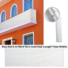 QOTSTEOS - Parabrezza per la protezione della privacy, per casa, balcone, giardino, 5 x 0,9 m