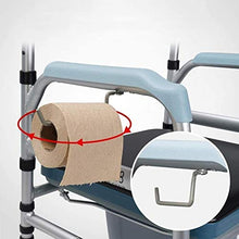 Cresciuto Toilet Seat Pieghevole Commode, Commode Sedia for WC è Regolabile in Altezza