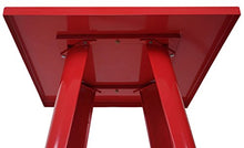 Set Tavolo con 2X sedie sgabelli da Bar HWC-A73 Metallo Rosso