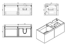 Mobile bagno Luna 1200 bianco opaco - Specchio opzionale, Lavabo minerale:lucido, Specchio:Con specchio 2137