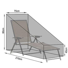 longchun east Copertura Impermeabile per Sdraio Copertura per Lettino Prendisole Oxford 420d, Copertura per Sedia a Sdraio Antivento Anti-UV per Mobili da Giardino