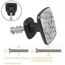 Farfalla coccinella uccello fiore Pomelli per Porta Set di 4 Pomelli per Mobili Manopole per Cassetti Cucina Armadio Vetro