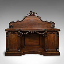 Grande credenza antica, inglese, vittoriano, mogano, comò, circa 1850