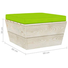 FAMIROSA Set Divani da Giardino su Pallet 3 pz con Cuscini Legno Abete-3419