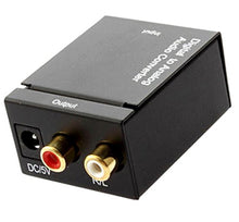 SaySure - 1pcs Converts Black Digital Optical Coaxial Toslink to Analog
