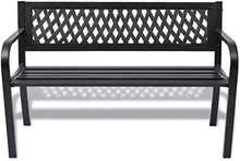 EBTOOLS Panchina da Giardino, Panchina Parco Panca da Picnic per Accomodare 2 Persone per Giardino o Terrazza, 118 x 50 x 75 cm