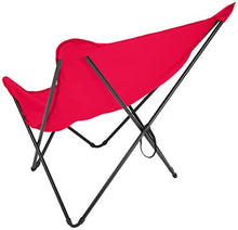 LAFUMA Pop Up XL Sdraio Tripolina Telaio Nero Tela Rosso Garance