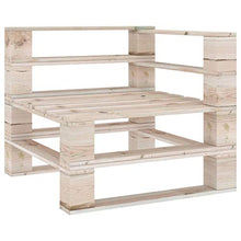 vidaXL Divano da Giardino su Pallet a 3 Posti in Legno di Pino