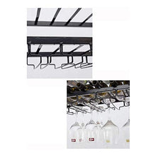 MFLASMF Wine Glass Holder, Upside Down Bar Wrought Iron Wine Rack,Creative Restaurant Wine Cabinet, Hanging Cup Holder Decoration,Hanging Wine Rack, Wine Bottle Rack (Color : 80 * 30c