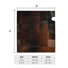 Copertura magnetica per cassetta postale in pelle bovina patchwork, design unico, per giardino, cortile, dimensioni standard, 53 x 45 cm