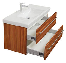 Mobile bagno con lavabo Villeroy & Boch Subway 2.0 100cm noce