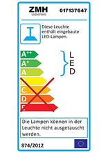 ZMH Lampada a Sospensione LED 47W Lampadario a Sospensione Dimmerabile bianco caldo| neutro | bianco freddo Plafoniera Lampada da soffitto con il telecomando per tavolo da pranzo (bianco) [brevetto]