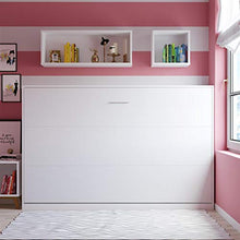 SMARTBett Letto a Scomparsa Basic Letto Ribaltabile Letto a Muro (120x200 Orizzontale, Bianco)