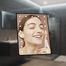 DUFU Specchio Bagno con 22 Luci LED Specchio Illuminato Touch Screen, Dimmerabile,Negro