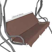 Yagosodee Copertura per Mobili da Giardino Copertura Protettiva per Mobili da Esterno Patio Impermeabile Copertura per Altalena (caffè)
