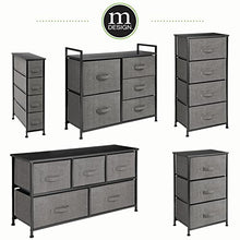 mDesign Cassettiera in tessuto – Comò con 4 cassetti – Pratico organizer con cassetti ideale per camera da letto e bagno – antracite