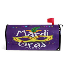 Mardi Gras Party Carnevale Coriandoli Casella Postale Copre Magnetica Giardino Cortile Decorazione Casa Dimensioni Standard 53,3 cm x 45,7 cm