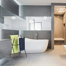 Relaxdays Portasciugamani da Terra, Piantana Autoportante, 2 Bracci, Acciaio e Legno, HLP: 85x59x45 cm, Antracite Natura