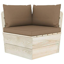 FAMIROSA Set Divani da Giardino su Pallet 6 pz con Cuscini Legno Abete-3536