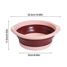 Biteatey Lavabo da viaggio portatile in plastica pieghevole per la casa
