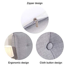 WENZHE Cuscino Testiera Letto Cuscini Lettura Capezzale, Lino Cotone Prevenzione Collisioni Custodia Morbida, Usato per Studio Hotel, Personalizzabile (Color : C, Size : 120x60x10cm)