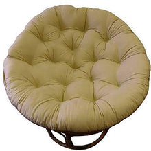 CHHD Cuscino per Sedia in Cotone Altalena Soulant Cuscino per Sedia Spesso Cuscino di Ricambio Morbido e Confortevole Senza sedia-105x105 cm Marrone Chiaro