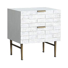 RCLD Comodini Toilette Camera da Letto Armadio di stoccaggio Soggiorno Divano Laterale Pompa retrò Legno + Rovere (Color : White, Size : 50 * 40 * 55cm)
