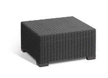 Keter California Tavolo da Esterno in Rattan 68 X 69 X 35 Centimetri, Grafite