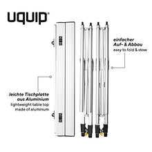 Uquip Variety L - Tavolo Pieghevole da Campeggio in Alluminio (120 x 70cm)
