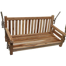 CHICREAT - Panchina a dondolo sospesa in legno di teak, circa 100 cm