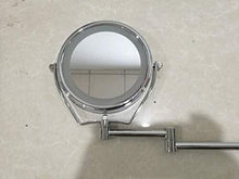 Specchio Specchi di vanità da Bagno LED Trucco a Parete LED 7X ingrandimento Girevole a Due Lati Bagno allungabile