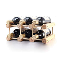 LHQ-HQ Vino di Legno Solido Rack di Legno Creativo Wine Rack Possono Essere assemblati 32x26x18cm Semplice