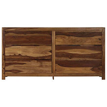 SKM Cassettiera in Legno Massello di Sheesham 160x40x80 cm