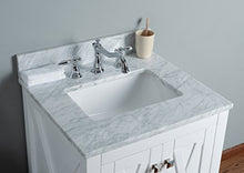 RUBEZA 600mm Brooklyn Bagno Vanity Bianco italiano Carrara Top