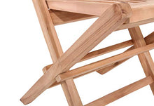 Beneffito Set di 2 sedie da Giardino Pieghevoli da Esterno in Teak per Tinta Naturale da Esterno