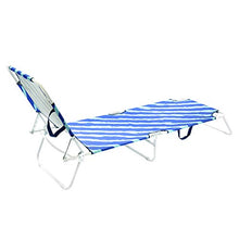 Pierre Cardin, Celeste, Linea Haiti, Lettino con Strasburgo, Mare Giardino Piscina, 188x55x24 cm