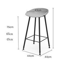WERSDF Sgabello Creativo per Coffee Bar, Bar o Bar, in Stile Iron Art (Color : C, Size : 64CM)
