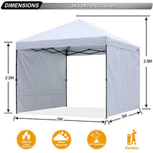 ABCCANOPY, Gazebo a baldacchino per Riparo istantaneo in Giardino, per Feste, Eventi, con Borsa per Il Trasporto con Ruote