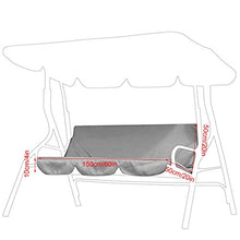 Emoshayoga Cuscino per Altalena da Esterno per Altalena per Patio da Giardino(Grey, 12)