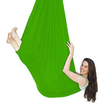 WCX - Amaca sensoriale per interni e interni, per adulti e bambini, con autismo, ADHD, Aspergers (colore: verde erba, dimensioni: 150 x 280 cm)