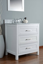 RUBEZA 750mm Harper Bagno Vanity, Bianco Marmo Italiano Carrara Top
