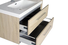 Jindoli - Mobile sottolavello, 2 cassetti, 60 cm, SDB 60 x 46 x 48 cm, colore: rovere chiaro beige