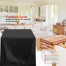 DERCLIVE - Copertura impermeabile per mobili in tessuto Oxford 210D per sedia da tavolo (123 x 123 x 74 cm)