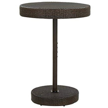 FAMIROSA Tavolo da Giardino Marrone 75,5x106 cm in Polyrattan