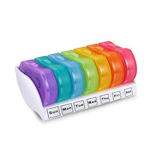 Portapillole Arcobaleno, Portapillole Settimanale per 7 Giorni, con Design A Prova di umidità, per Borsa E Tasche